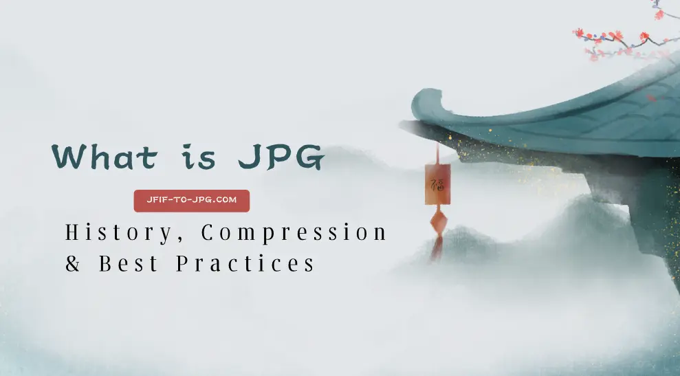Illustration showing JPG compression workflow